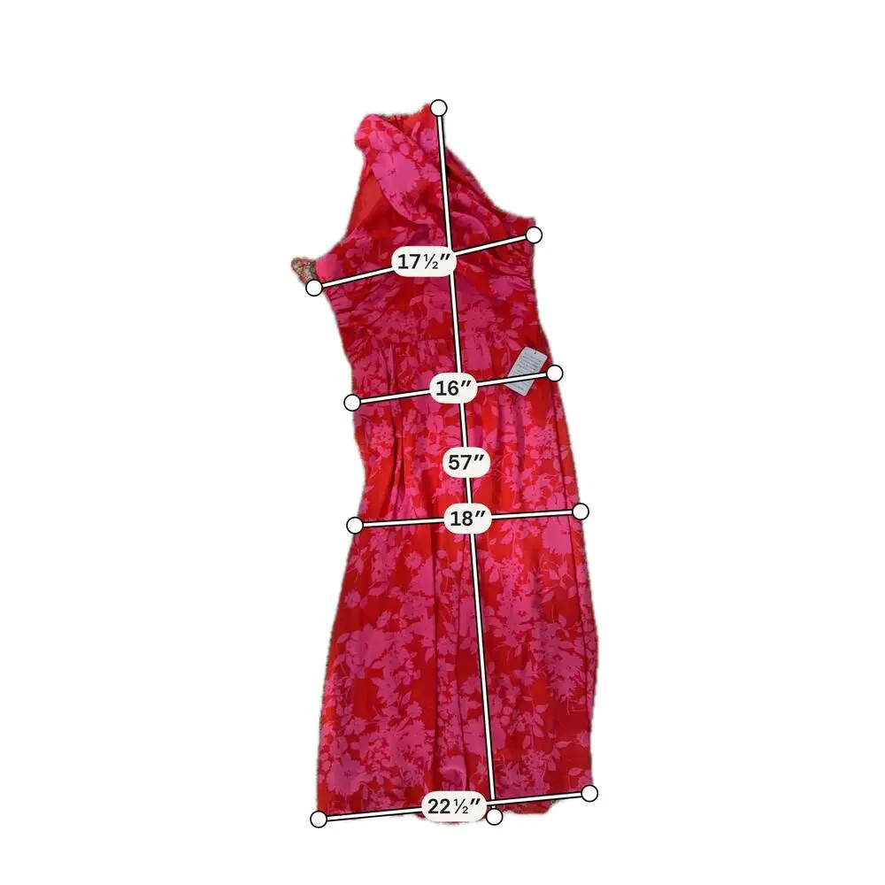 Maggy London NWT cross front haler maxi dress 10